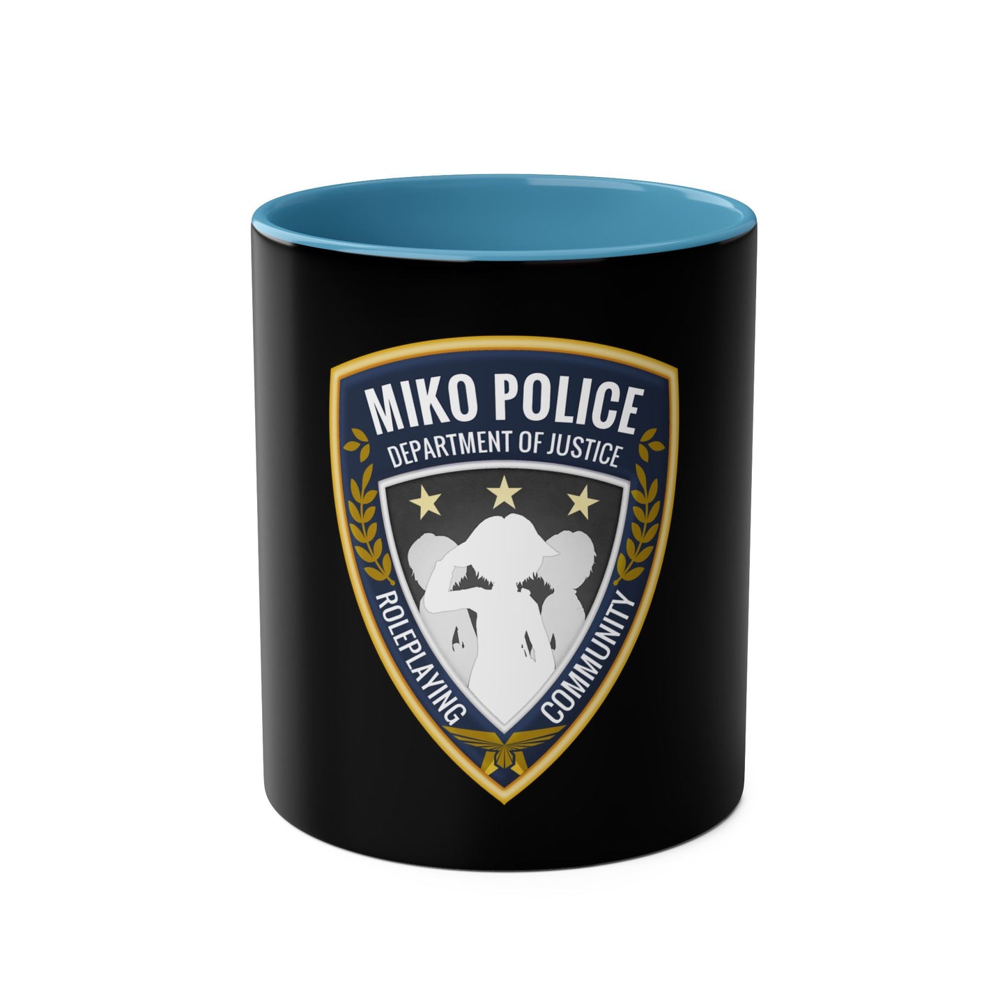 Miko Police Roleplaying Community Two-Tone Coffee Mug - 11oz