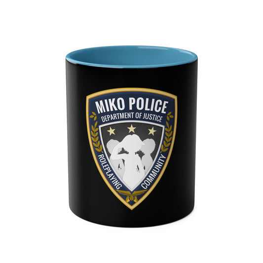 Miko Police Roleplaying Community Two-Tone Coffee Mug - 11oz